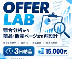 競合分析で商品と販売ページを再設計します イメージ1
