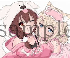 高品質な女の子のイラスト描きます アイコンイラスト、サムネイラスト、グッズイラスト等