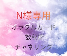 N様専用　スピリチュアルカウンセリングします N様専用ですのでお待ちがいのない様に。