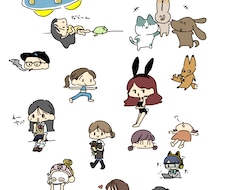 挿絵にも使える！ゆるくてかわいいイラスト描きます イメージ1