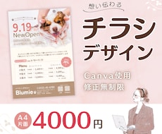 Canvaで見やすく伝わるチラシを制作します イメージ1