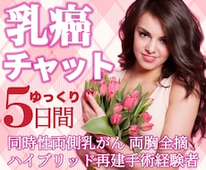 同時性両側乳がん経験者がチャットで味方します イメージ1