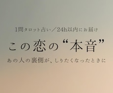 500円〝あの人の本音〟占います 恋愛特化｜タロット×オラクル｜1問鑑定(24h以内