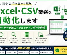 Excel・CSV業務を自動化します イメージ1