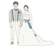 ウェディングイラスト受けたわまります イメージ1
