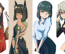 シンプル塗りのオリジナルイラストを制作いたします イメージ1