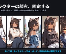 アニメ調キャラLoRA｜検証グリッド付き作成します 納品前に品質グリッドで確認。届いてから違う、をなくします