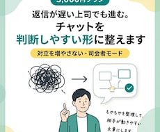 返信が遅い上司：チャット“設計”を一緒に整えます イメージ1