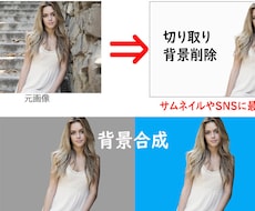 急ぎ納品OK！（最短爆速仕上げ）背景を削除します 背景の切り抜き・合成・プロにお任せ下さい☆