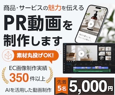 素材丸投げOK！プロが魅力伝わるPR動画制作します イメージ1