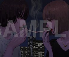 背景ありの人物イラスト描きます 元美大生があなたのために絵を描きます！