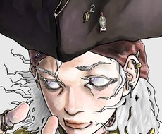 目を引く1枚絵描きます