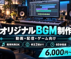6,000円からオリジナルBGMを丁寧に制作します イメージ1