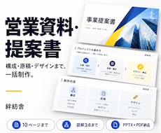構成から営業資料・提案書を制作します イメージ1