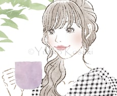 ナチュラルで透明感のあるお洒落イラストを描きます イメージ1