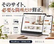 HPの文字・画像やスマホ表示の修正を承ります イメージ1
