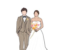 結婚式からインテリアまで使えるイラストを描きます イメージ1