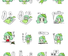 オリジナルキャラクターのLINEスタンプ作画します イメージ1