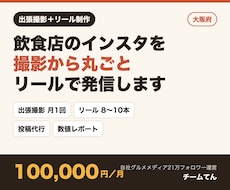 大阪の飲食店をSNS用に出張撮影しリール制作します イメージ1