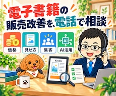 電子書籍の売上改善・AI活用を電話で相談できます 価格・販売ページ・集客導線を見直し、次の施策を整理