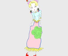 女の子のイラスト描きます イメージ1