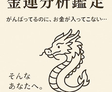 あなたの金運体質を読み解きます イメージ1