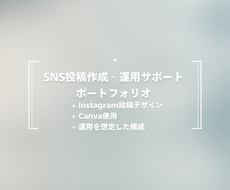 Instagram投稿・運用を丁寧にサポートします イメージ1