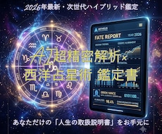 AI精密ホロスコープ解析◆人生取扱説明書作成します イメージ1