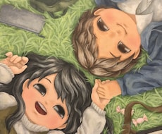 キャンバスにアナログイラストをお描きします イメージ1