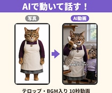 ペットの写真から、AIで動いて話す動画を作ります うちの子が話す！SNSに載せたくなる10秒動画