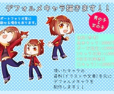 デフォルメキャラ描きます イメージ1
