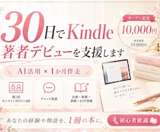 30日でKindle著者デビューを支援します イメージ1