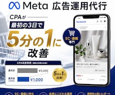 自社通販で成果を出したMeta広告運用を伴走します イメージ1