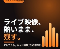 バンド・ライブ・リハ動画を見やすく編集します イメージ1