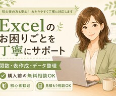 Excelの関数・表作成をお手伝いします イメージ1