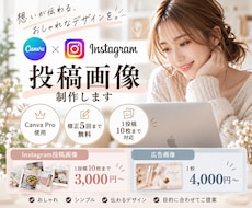 Instagramの投稿・広告画像作成します イメージ1