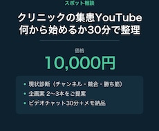 クリニックの集患YouTube相談にのります イメージ1