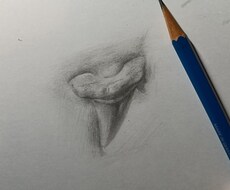 小物等の鉛筆画をケント紙を用いて作成します イメージ1