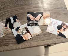 結婚式用のスクラッチカードをオーダーメイドします イメージ1