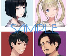 SNSやブログ用のイラストアイコン描きます SNSや動画チャンネルで自分だけのアイコンが必要な方へ！