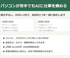 パソコンが苦手でもAIに仕事を頼めるようにします イメージ1