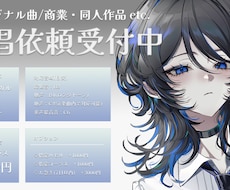 中性的で透明感のある歌声で歌唱します イメージ1