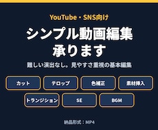 カット・テロップ・BGMの動画編集します イメージ1
