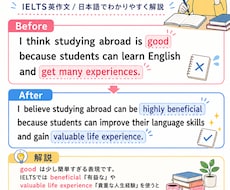 IELTS初心者の英作文を日本語で添削します イメージ1