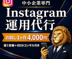 中小企業のInstagramを１ヶ月運用代行します イメージ1