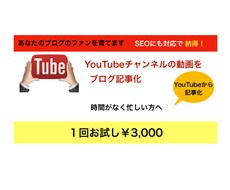 音源・動画からの文字起こしでSEO記事化をします YouTube動画からSEO記事コンテンツに！〜お試し用〜