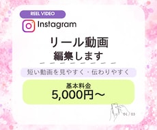 Instagramリール動画を見やすく編集します イメージ1