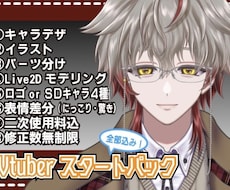 男性VTuberに！全部込！Live2D制作します イメージ1