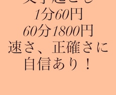 速さに自信のあり！文字起こしします イメージ1