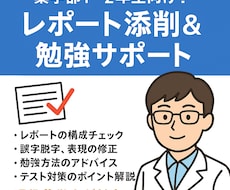 薬学部のレポートを添削します イメージ1